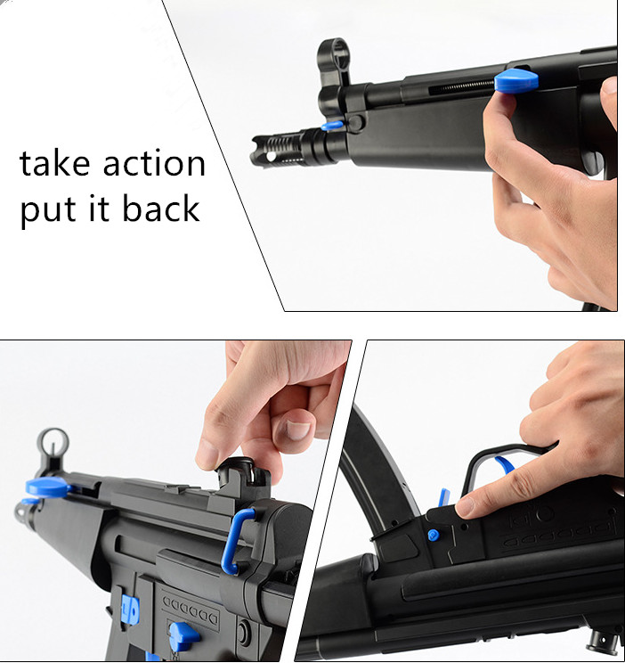 Discount MP5 Electric Water Bullet Gun Toy For Magazine Put Bullet