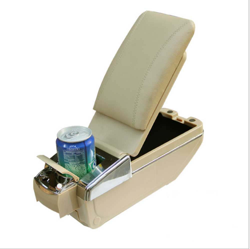 For Nissan Sunny/Versa/Almera Armrest Box PU Leather Central Store
