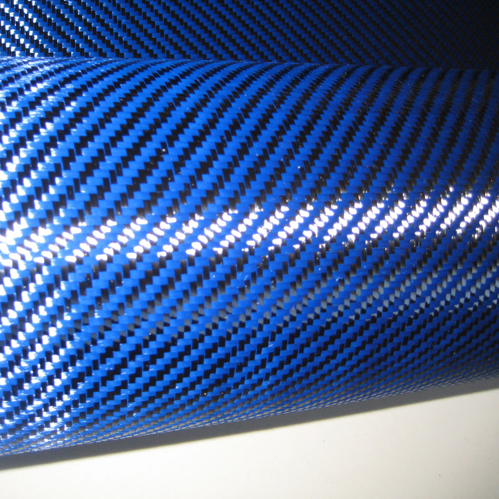 Blue Carbon Fiber +Kevlar Hybrid Cloth Twill 200g 1mX1m For DIYauto ...