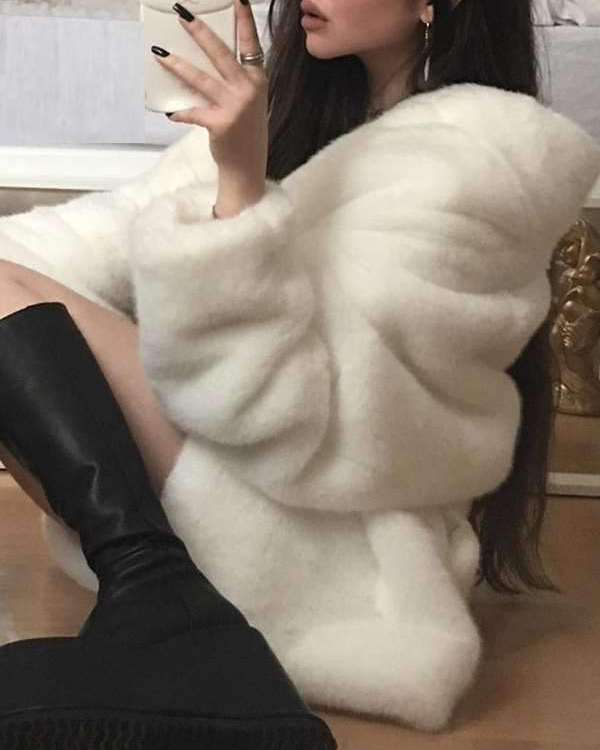 Warm Big Lapel Long Sleeve Plain Elegant Coats2 Warm Big Lapel Long Sleeve Plain Elegant Coats2