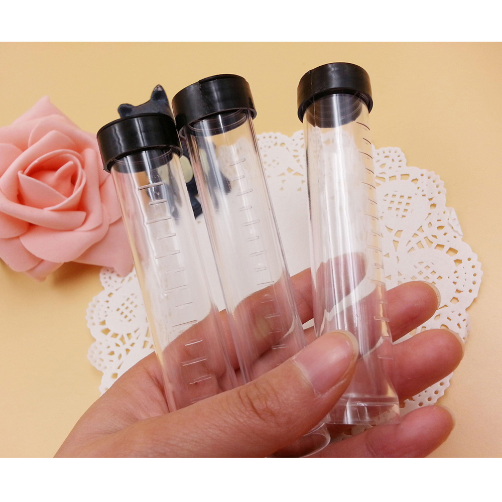 2021 20ml Clear Pastic Test Tube Bottle With Cap, 21mm*106mm PP Jewelry