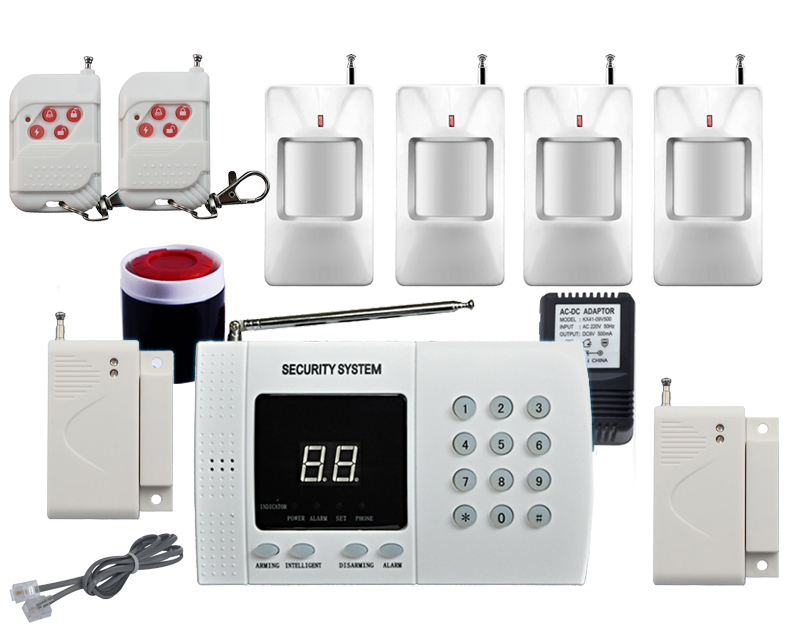 Wireless Pstn Pir Home Security Burglar Alarm System Auto Dialing 