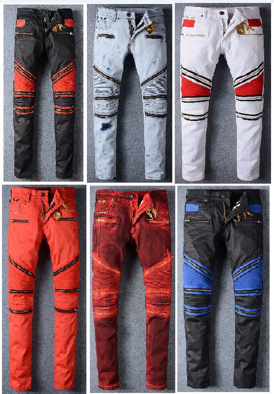 mens designer biker jeans