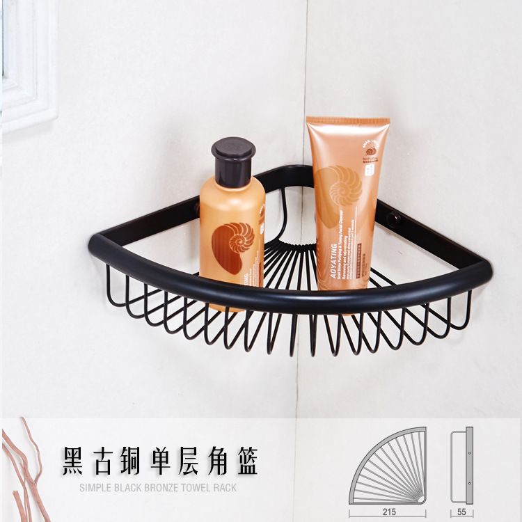 Wall Mounted Black Chrome Antique Brass Bathroom Soap Basket Bath E Juice Shelf Best Shelfs