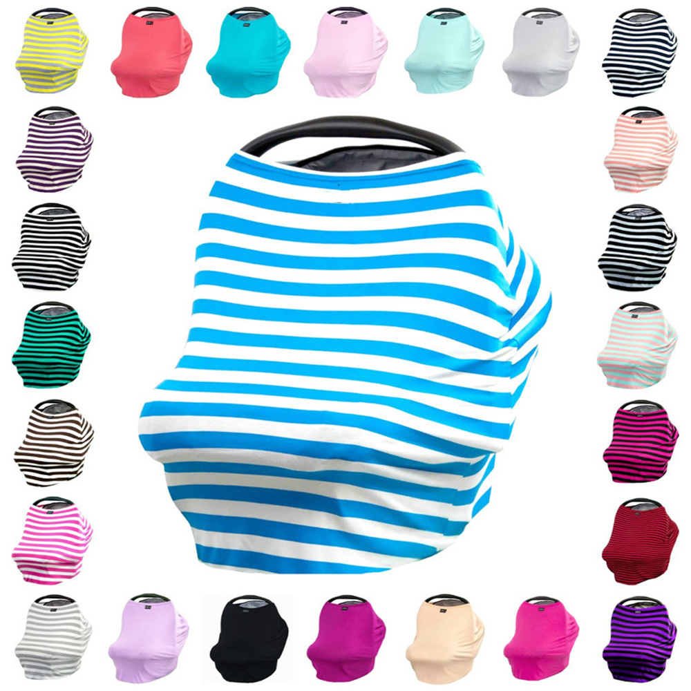 4-in-1 Ultrasoft Multi-Use Nursing Chair Cover Stretchy Baby Car Seat ...