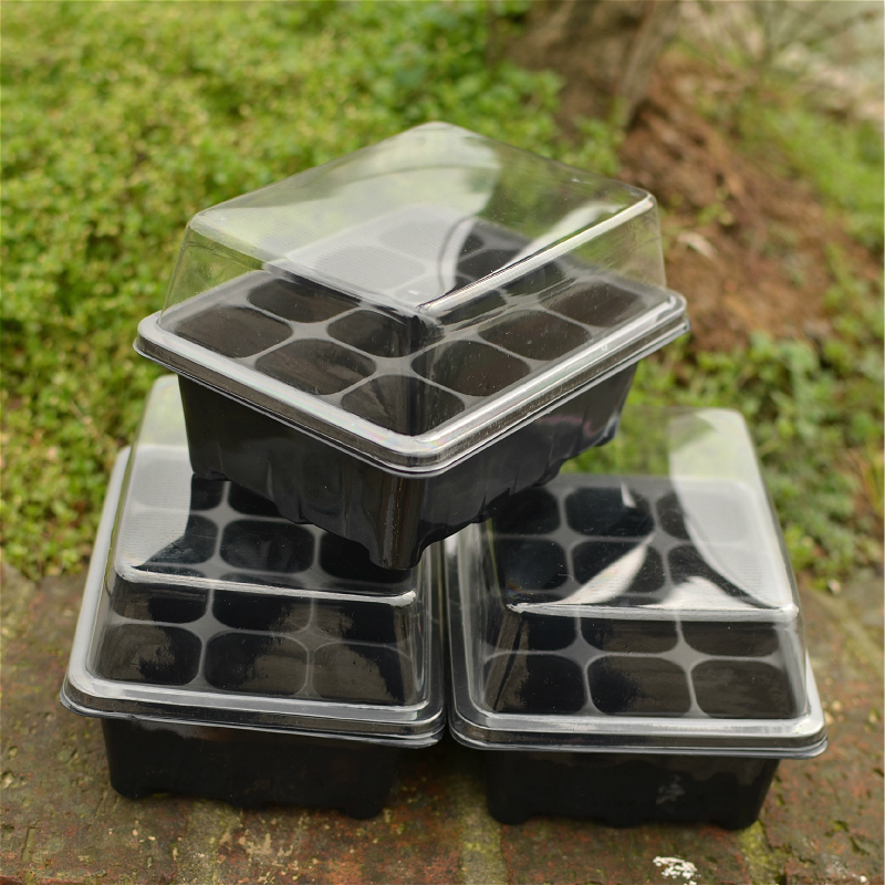 2021 Planters 12 Cell Black Propagation Tray Plant Seed