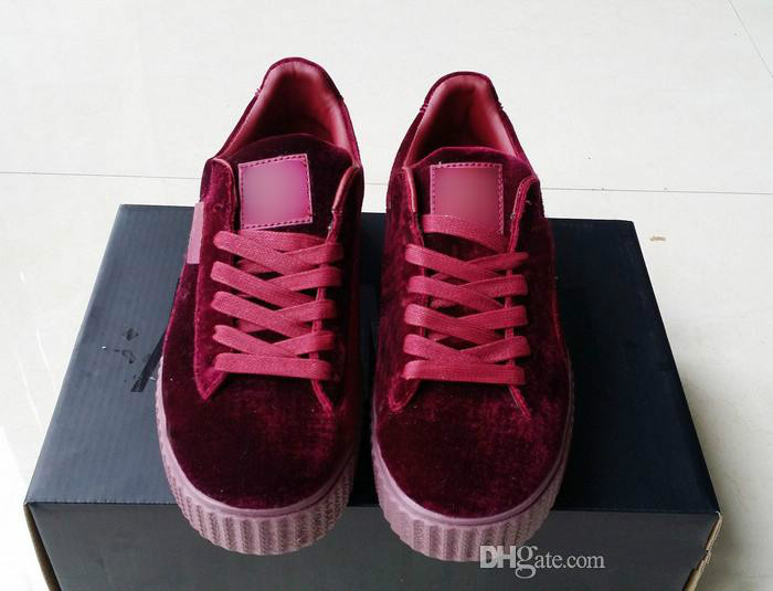 burgundy color sneakers