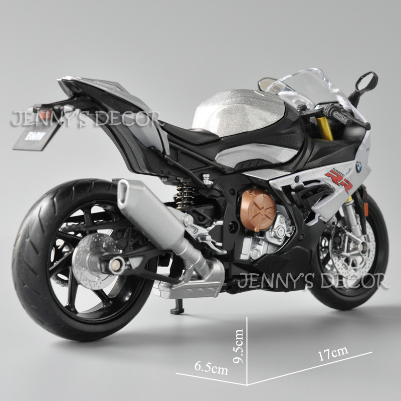 1pcs 1/12 Scale Motorcycle Model Die cast Metal with Plastic Parts for  Motorcycle 2021 S1000RR (White), Medium