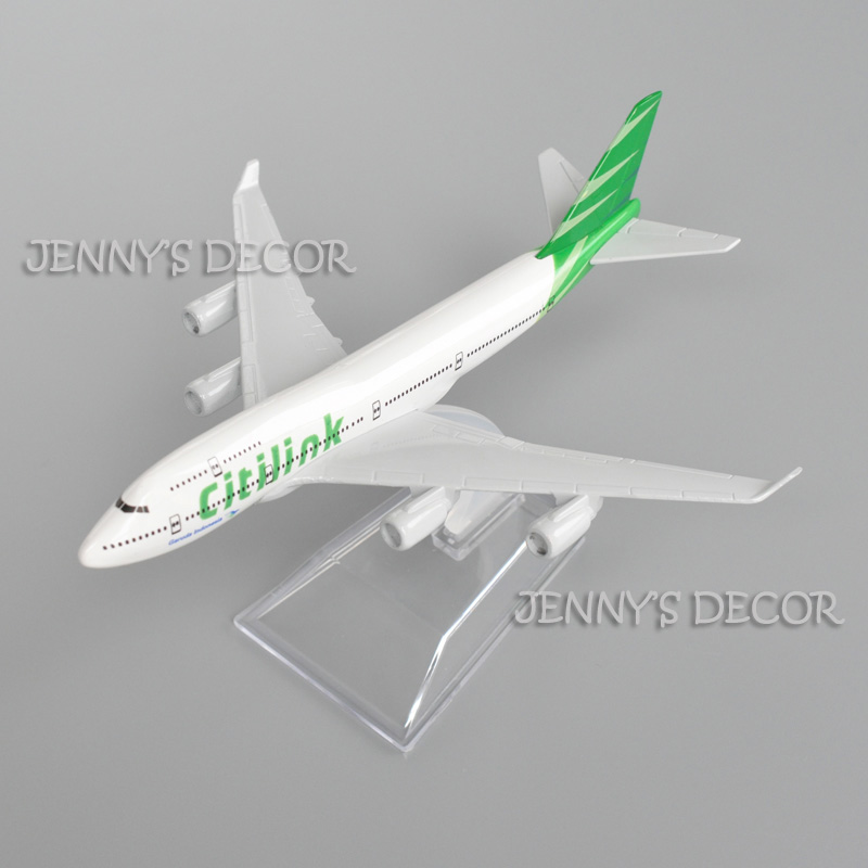 1:400 Scale Diecast Metal Plane Model Toys Boeing 747 Citilink