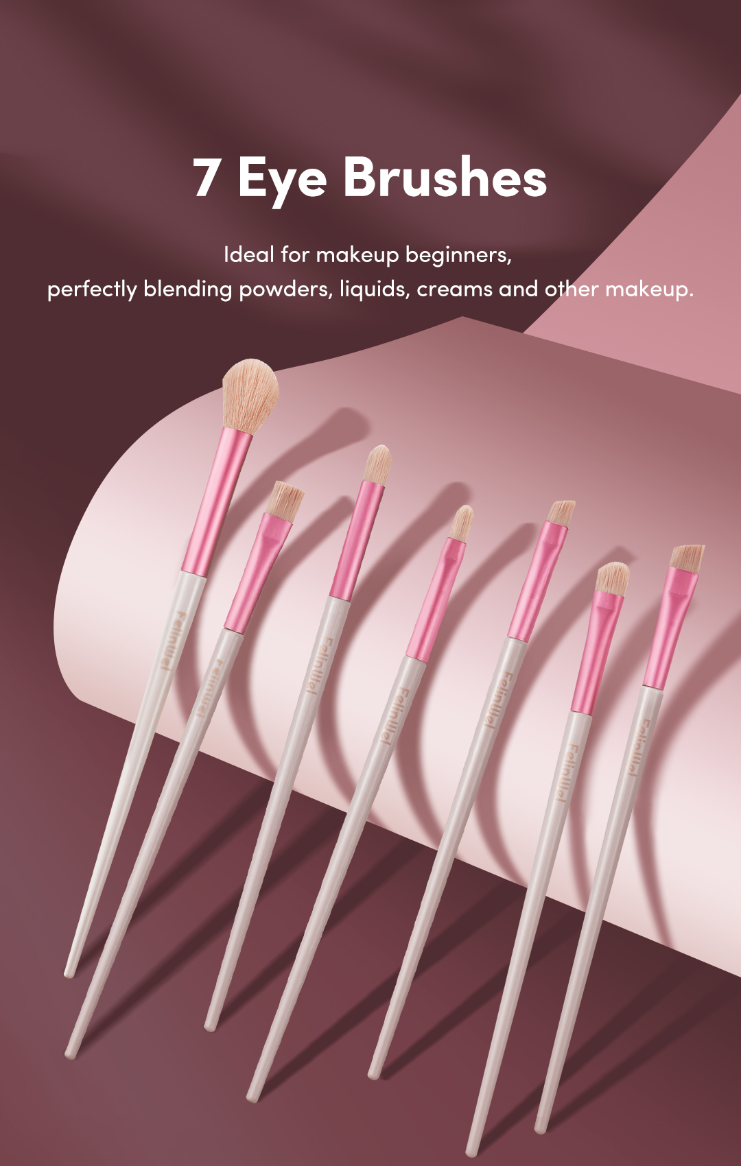 FelinWel - Nose Shadow Brush, Cruelty-Free Vegan Nose Contour Makeup Brush