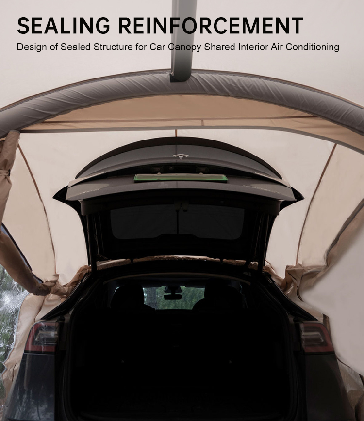 Tente de Camping sauvage portative d'auvent arrière de voiture extérieure  pour Tesla Model Y