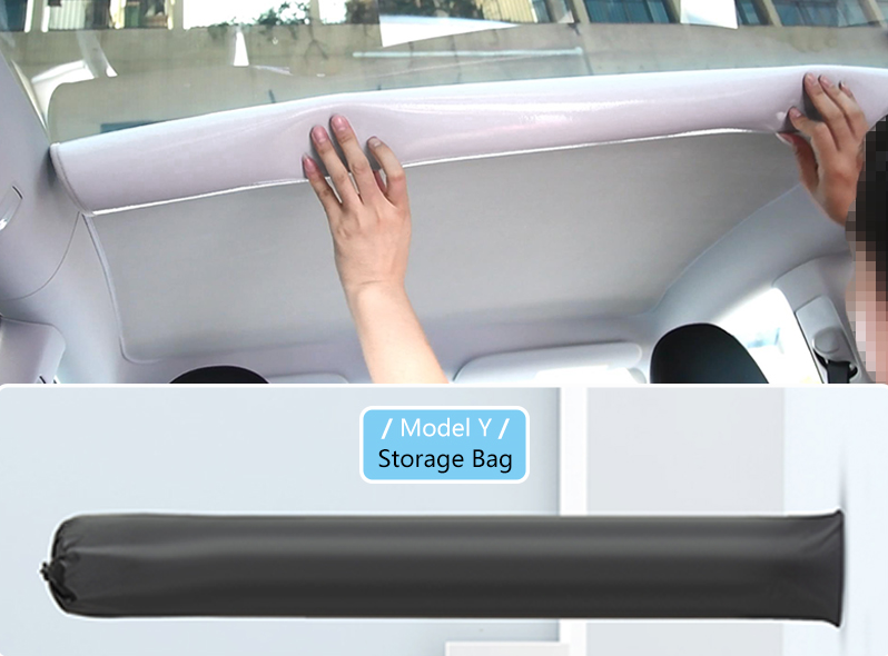 for Tesla Model 3 Y 2023 Roof Sun Shade Car Sunroof Sunshade Electrostatic  Adsorption Glass Roof Shading UV Blocking Protection - AliExpress