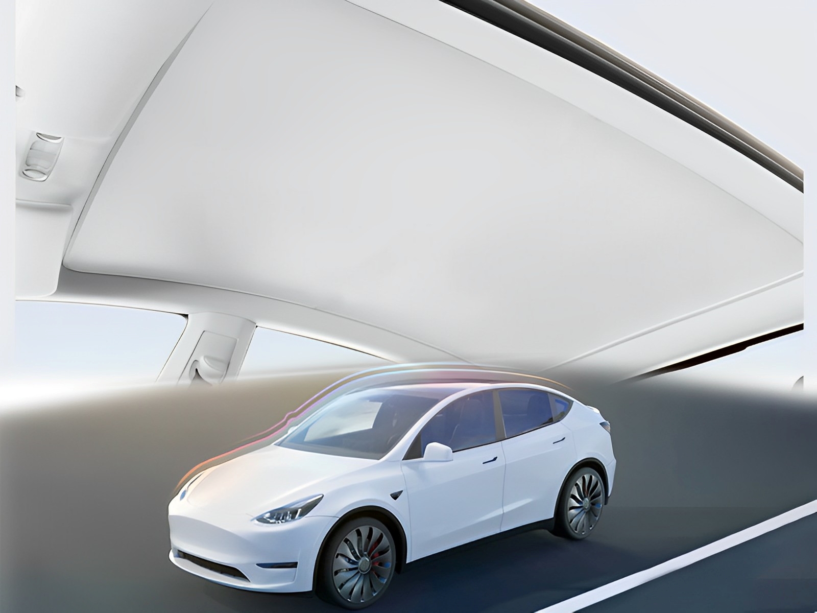 Tesla Electrostatic Adsorption Sunroof Sunshade for Model 3/Y