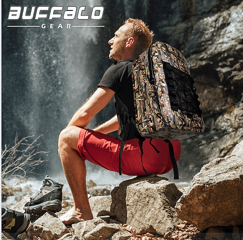 Buffalo Gear 20L Waterproof Dry Bag Backpack Duffel Bag for Travel,  Motorcycling, Cycling, Hiking, Camping (Silver) price in UAE,  UAE