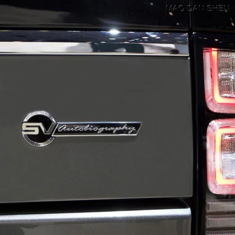 Badge autocollant 3D en alliage pour voiture, 1 pièce, emblème adapté à l'autobiographie RANGE ROVER SV_voghion.com