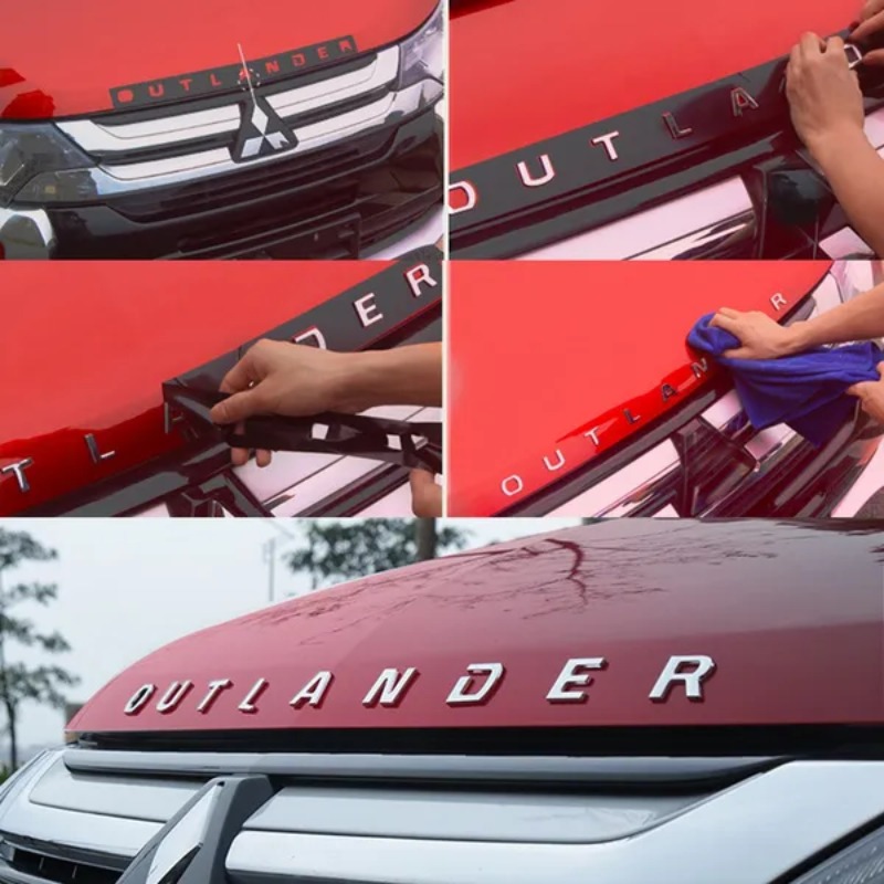 Auto Products OUTLANDER Hood Sticker For Mitsubishi Outlander PHEV Outlander 2010 2020 2016 2018 Car-styling Mitsubishi Sticker_voghion.com