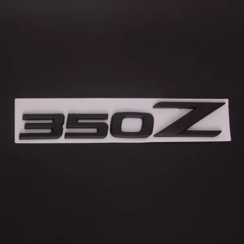 1 sæt(5x) 3D 350 Z Symbol Bil Auto Forre Bag Side Body Emblem Badge Stickers til NISSAN 350Z Fairlady Z Z33 Sort_voghion.com