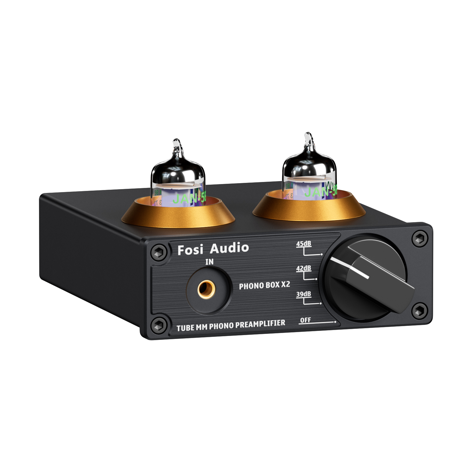 Box X4 Phono Preamp & Headphone Amp Tube Bass Treble Control