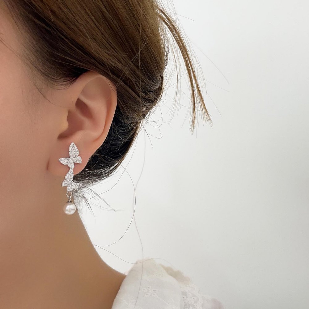 Linglang S925 Sterling Silver Earrings Skin-friendly Earrings for Women Hypoallergenic Stud Earrings Silver Jewelry