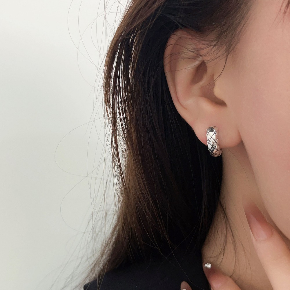 Linglang S925 Silver Hoop Earrings Minimalist Earrings Jewelry for Girls Dainty Hypoallergenic Earrings