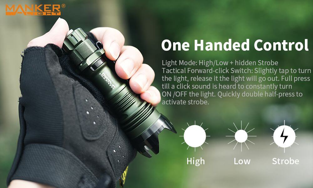 Manker® Striker Mini - Tactical Survival Flashlight Kit – CountyComm