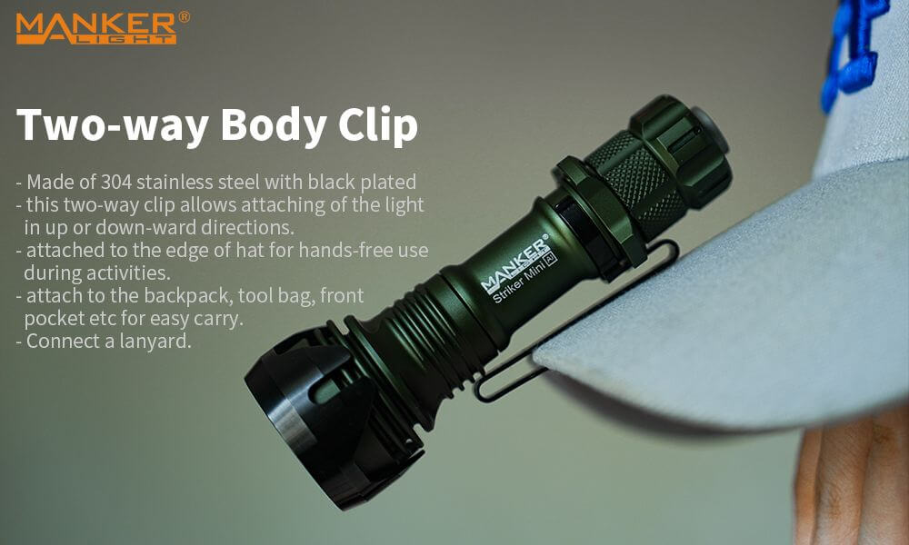 Manker® Striker Mini - Tactical Survival Flashlight Kit