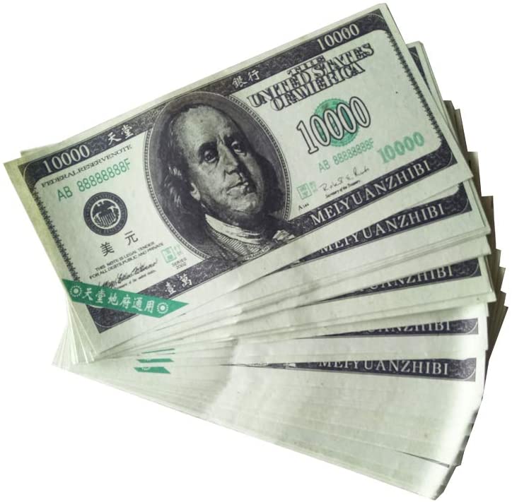 500-600 Pcs Ancestor Money joss Paper Hell Bank Note Spirit Ghost