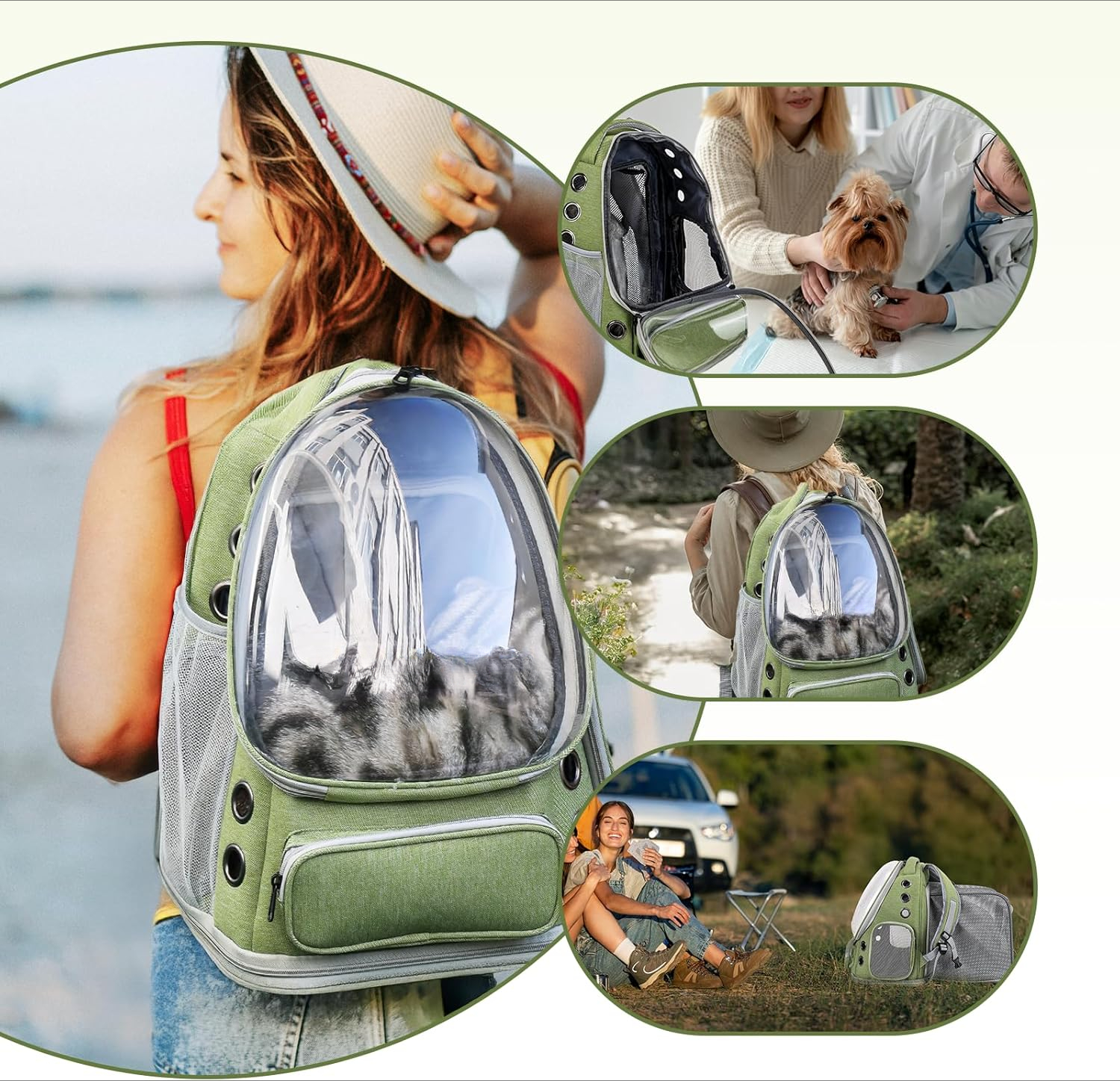 Transparent Cat Backpack Carrier - Breathable & Airplane Approved for Travel