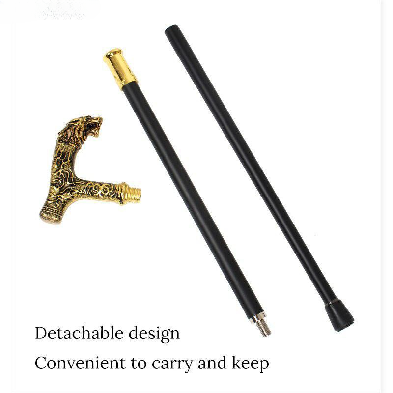 Léiwekapp Luxus Dekorativ Spazéierstäb Männer Party Vintage Spazéierstäb Fraen Moud Elegant Spazéierstäb 93cm_voghion.com