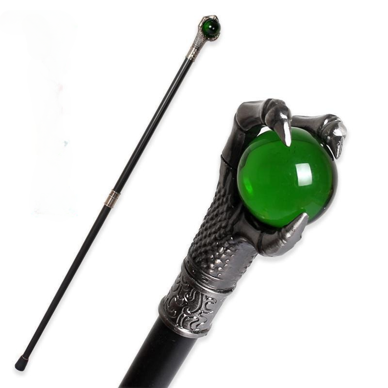 Baston de mers de lux de înaltă calitate, cu gheare de dragon și bilă verde, pentru bărbați, la modă, pentru petreceri, pentru femei, elegant, vintage, 93 cm_voghion.com
