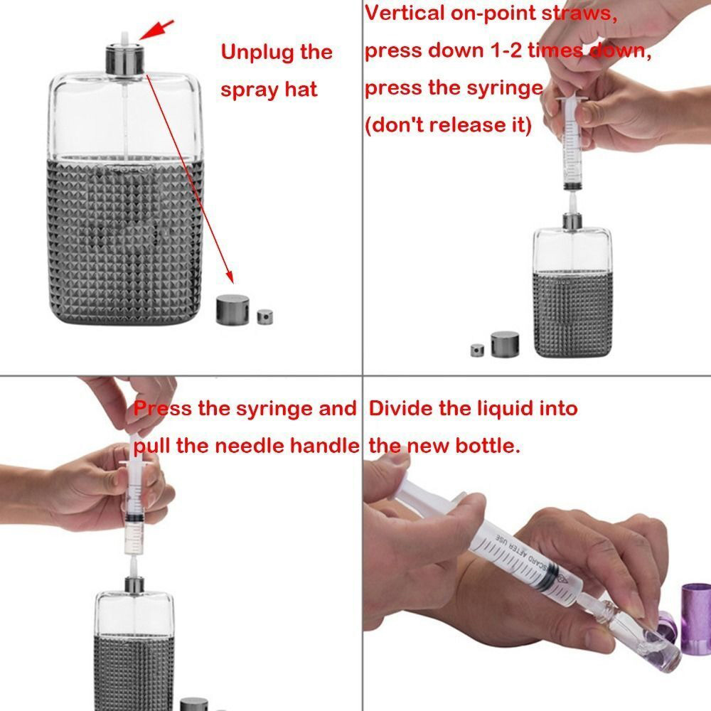 6pcs Spritze Dispenser für Parfum Pumpe für Dispenser Abfüllung mit Flüssigkeit