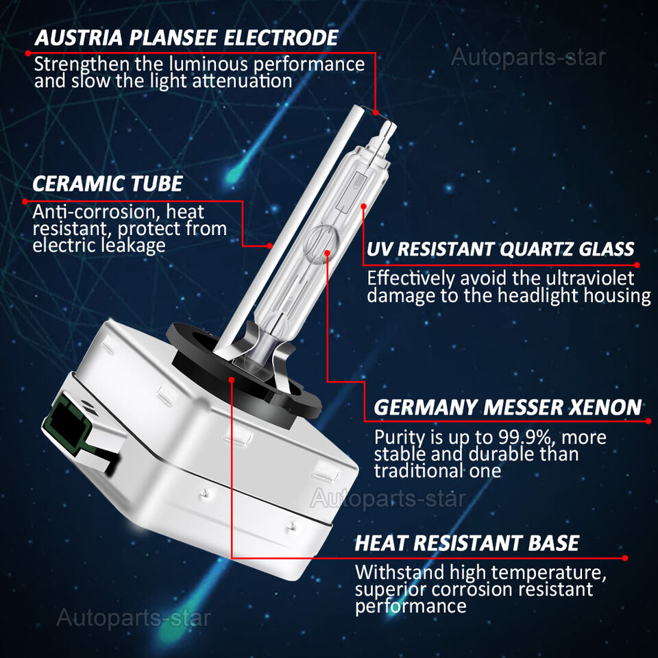 2NEW OEM D3S 6000K 66340 42403 42302 HID XENON HEADLIGHT BULBS