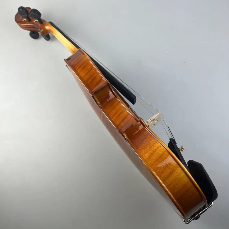 Professional Solid Wood Tiger Pattern Violin for Beginner Grade Practice with Maple Wood Design