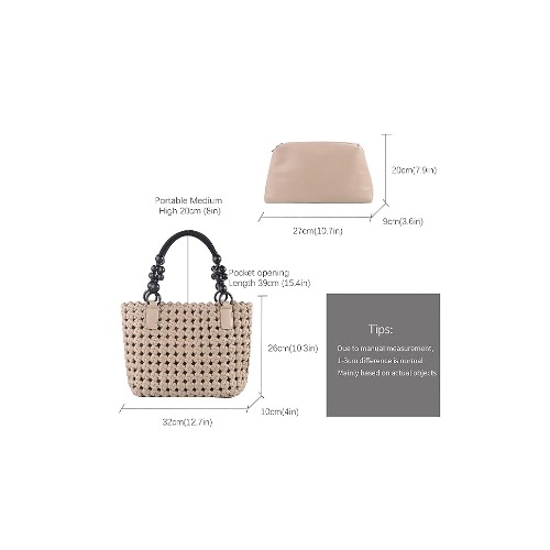 Can be used as a tote, shoulder bag, handbag and underarm bag. Suitable for many occasions