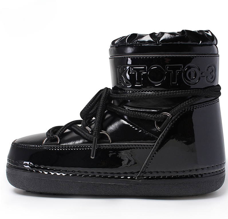 Warme Schneestiefel für Damen, neue Winter-Mondstiefel für Damen, Zwischensohle mit dünner Sohle, wasserabweisende Space Boots_voghion.com