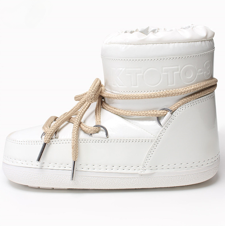 Warme Schneestiefel für Damen, neue Winter-Mondstiefel für Damen, Zwischensohle mit dünner Sohle, wasserabweisende Space Boots_voghion.com