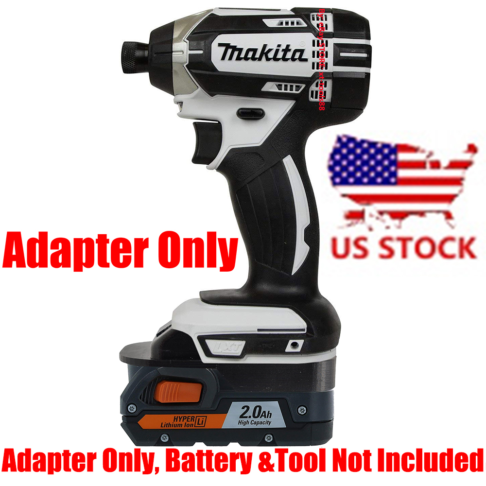 1x Adapter Ridgid 18V Li Ion Battery To Makita 18V LXT BL1830