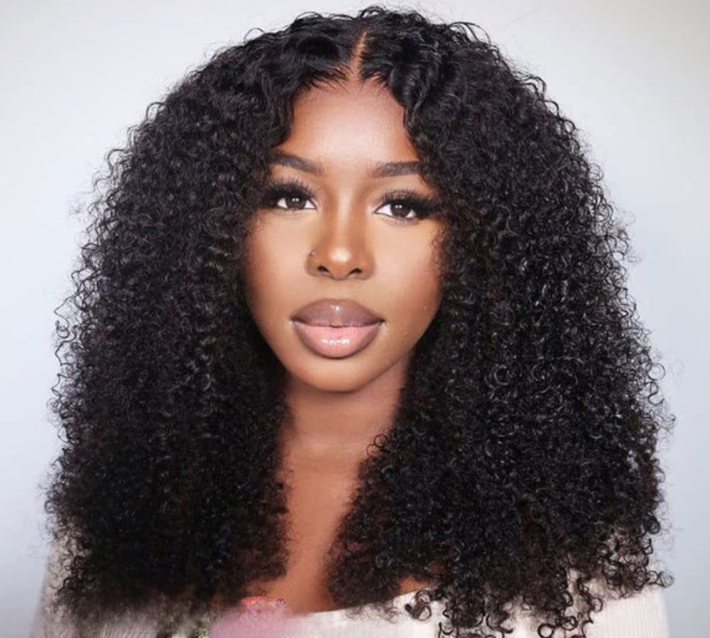 Afro Kinky Curly Glueless Perücken Echthaar 13x4Hd Transparent Wear And Go 30 Zoll Glueless Perücke Ready To Wear 180 Dichte_voghion.com