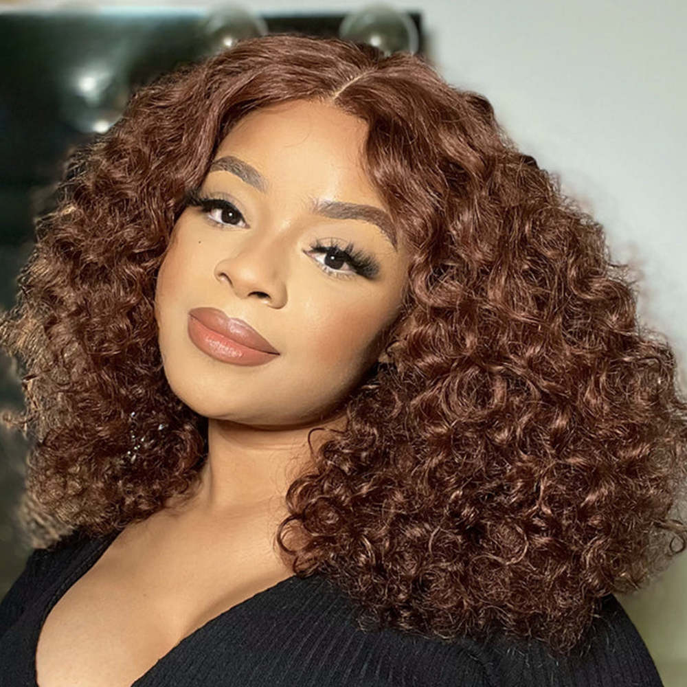 250% Density Bruine Kleur Water Wave Lace Frontale Pruik Voor Vrouwen 13x4 Hd Lace Wig Lijmloze Indiase Maagdelijke Haar Sluiting Pruik_voghion.com