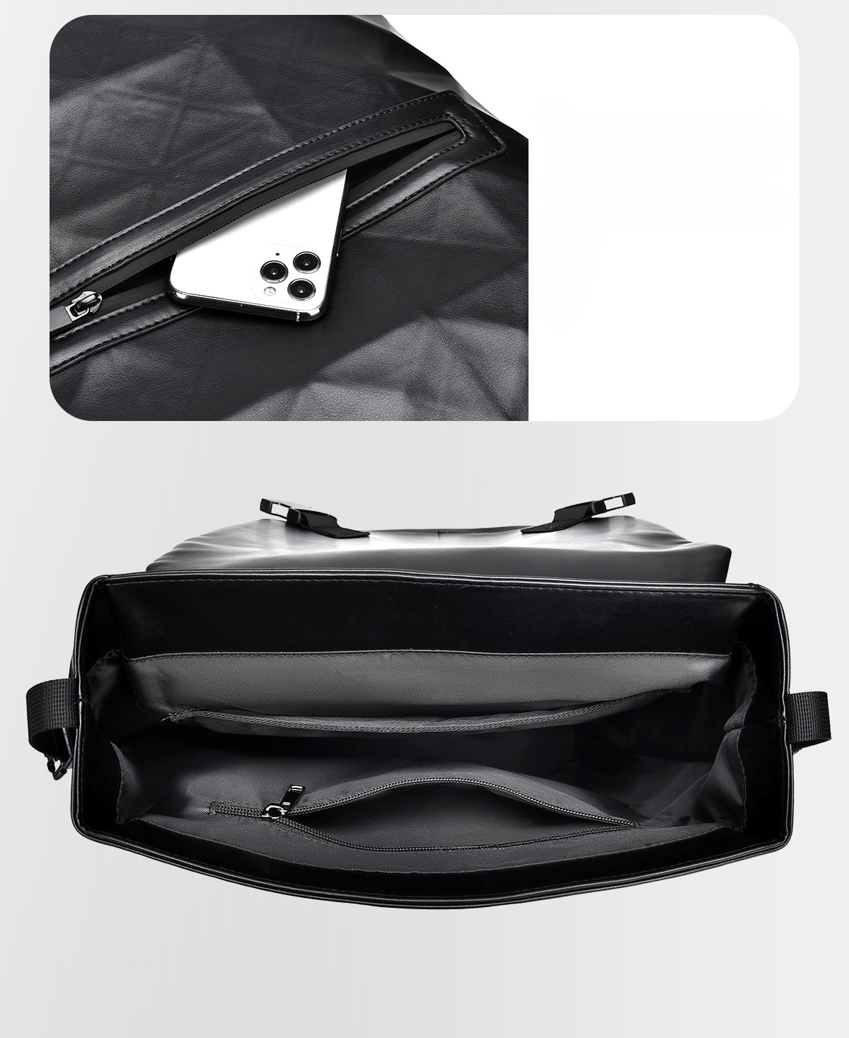 Backpack large capacity new trendy cool diamond backpack business large capacity fashion travel computer backpack_voghion.com