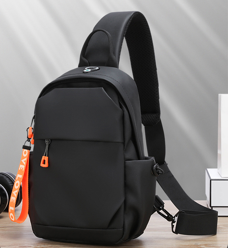 Breast bag men's casual large-capacity shoulder bag new outdoor sports trendy ins crossbody backpack chest_voghion.com
