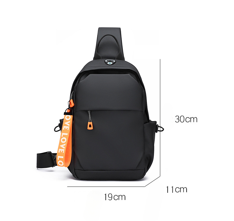 Breast bag men's casual large-capacity shoulder bag new outdoor sports trendy ins crossbody backpack chest_voghion.com