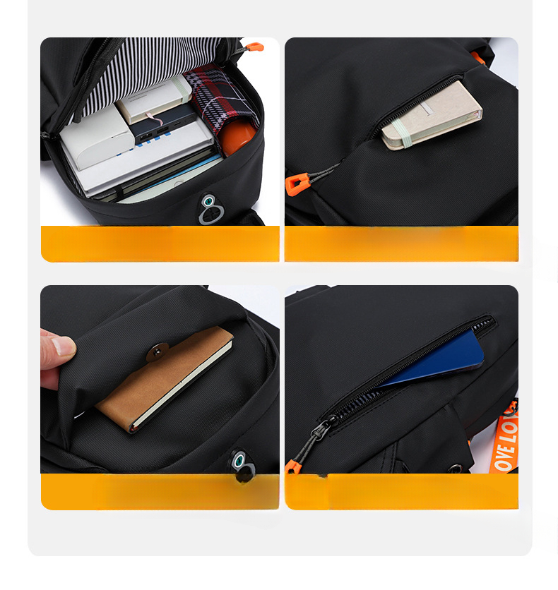 Breast bag men's casual large-capacity shoulder bag new outdoor sports trendy ins crossbody backpack chest_voghion.com