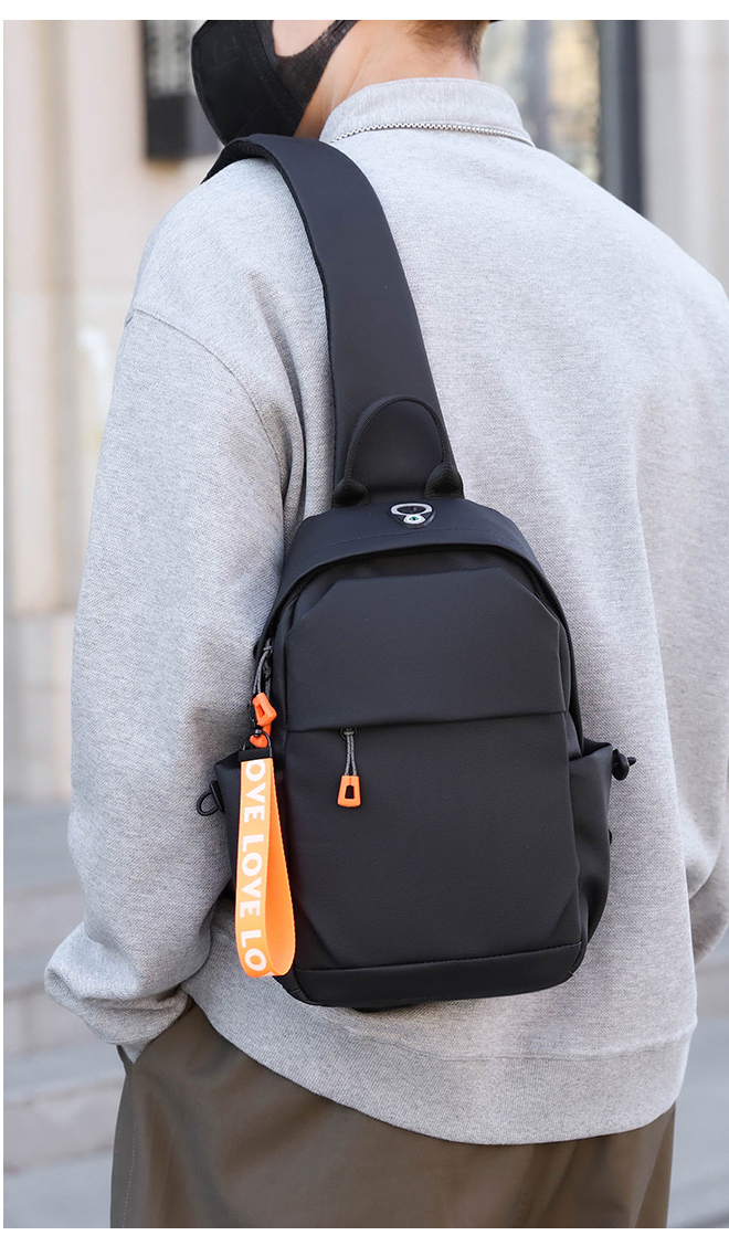 Breast bag men's casual large-capacity shoulder bag new outdoor sports trendy ins crossbody backpack chest_voghion.com