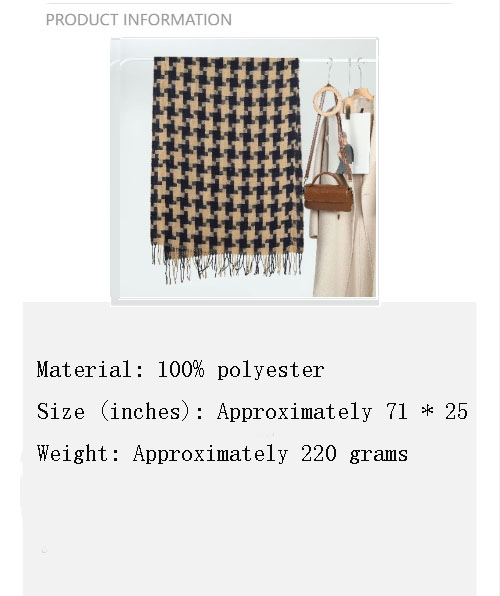 Novo cachecol feminino retrô com borlas e borlas, cachecol quente e espesso para estudantes, xale versátil_voghion.com