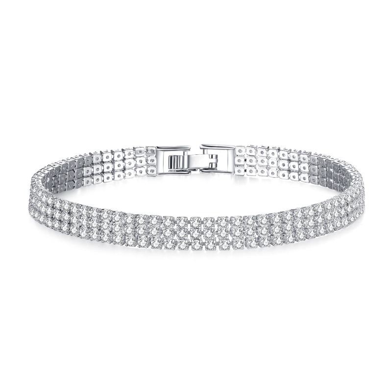Nouveau bracelet élastique en strass pour vent froid, bracelet de tempérament de personnalité de luxe léger et à la mode_voghion.com