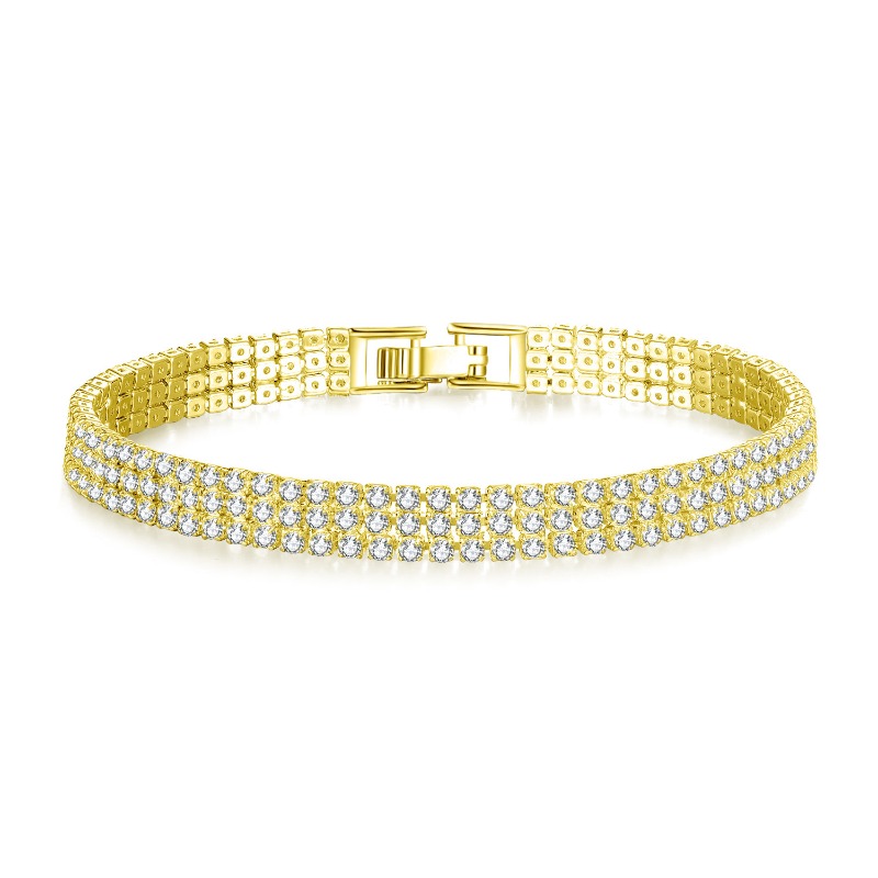 Nouveau bracelet élastique en strass pour vent froid, bracelet de tempérament de personnalité de luxe léger et à la mode_voghion.com