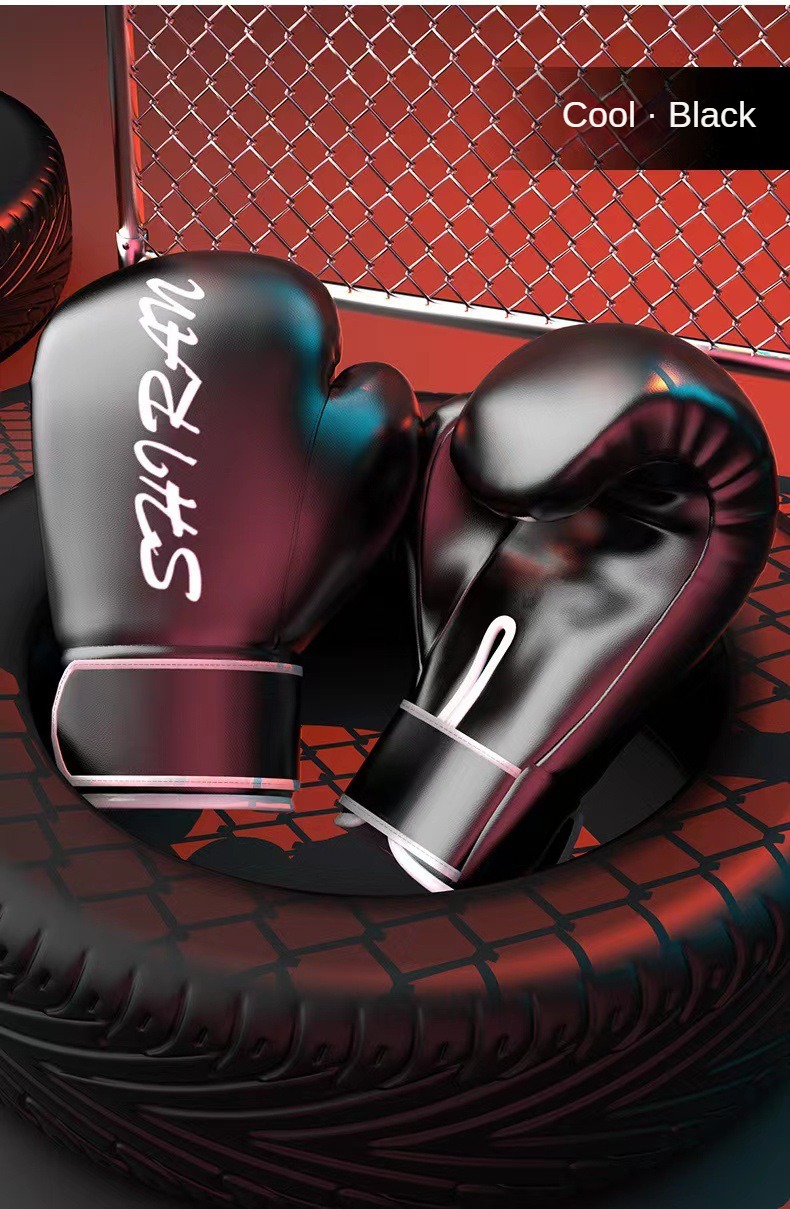 Mănuși de box profesionale pentru copii, adulți, bărbați și femei, Sanda, antrenament, Muay Thai, luptă, mănuși profesionale cu sac de nisip_voghion.com
