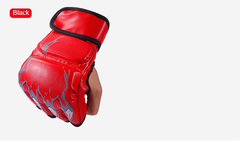 Professionel konkurrence bruger halvfinger boksehandsker, voksne børn gratis boksning UFC boksehandsker, Muay Thai kamptræning MMA boksehandsker_voghion.com