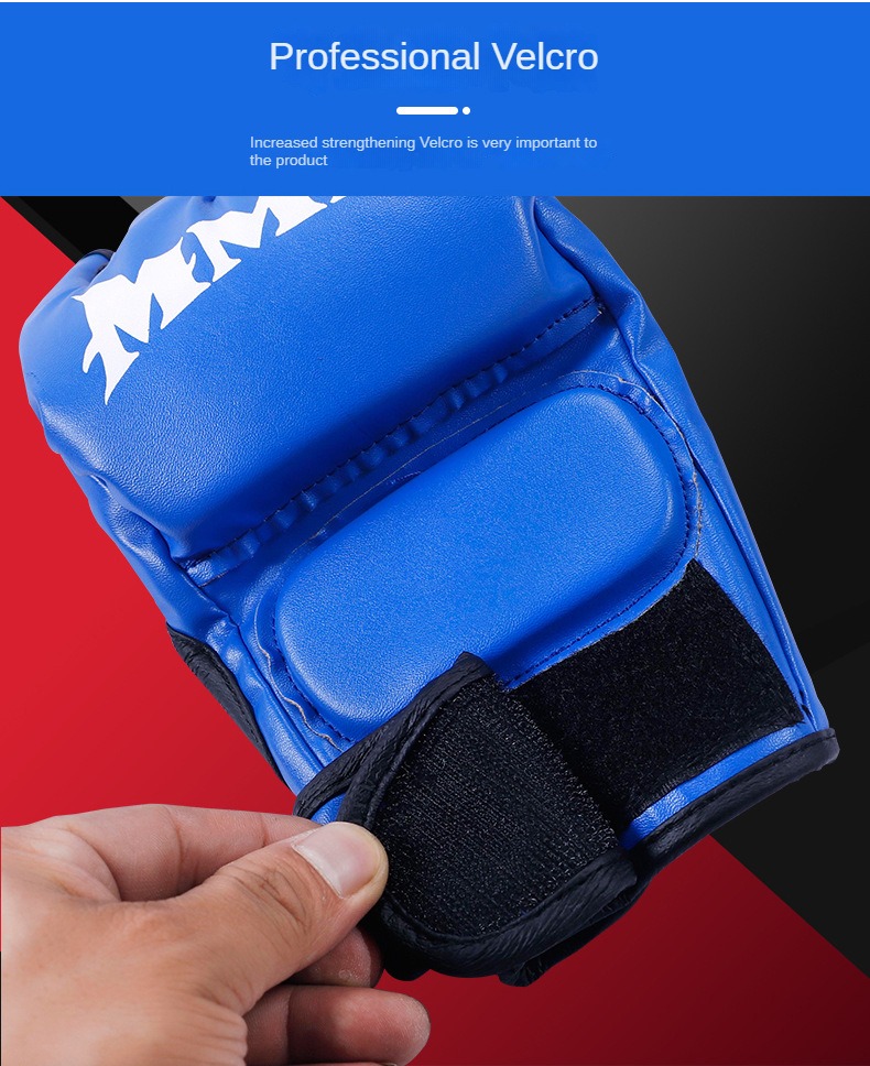 Professionel konkurrence bruger halvfinger boksehandsker, voksne børn gratis boksning UFC boksehandsker, Muay Thai kamptræning MMA boksehandsker_voghion.com